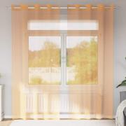 vidaXL Voile gardiner med genomföringar 2 st terrakotta