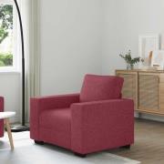 vidaXL Soffstol vinröd 60 cm tyg
