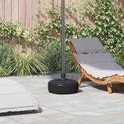 vidaXL Parasollfot sand/vattenfylld 15 L svart