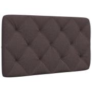 vidaXL Headboard Cushion Dark Brown 90 cm Fabric