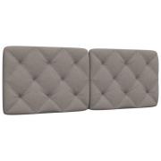 vidaXL Dyna till huvudgavel taupe 120 cm tyg