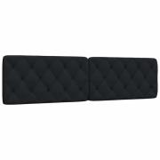 vidaXL Dyna till huvudgavel svart 200 cm tyg