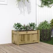 vidaXL Odlingslåda 60x31x31 cm impregnerat furu