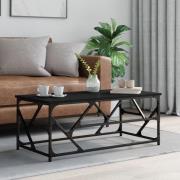 vidaXL Soffbord svart 100x50x40 cm konstruerat trä