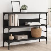 vidaXL Konsolbord svart 100x32x75 cm konstruerat trä