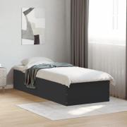 VidaXL Sängram svart 75x190 cm konstruerat trä