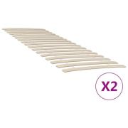 vidaXL Sängribborsättning med 34 ribbor 2 st 80x200 cm