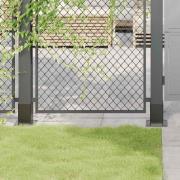 vidaXL Stolpbaser fyrkantiga 12 st 91x91 mm pulverlackerat stål