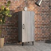 vidaXL Skänk grå sonoma 34,5x34x90 cm konstruerat trä