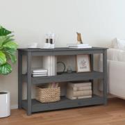 vidaXL Konsolbord grå 110x40x74 cm massiv furu