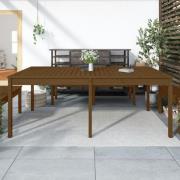 vidaXL Trädgårdsbord honungsbrun 203,5x100x76 cm massiv furu