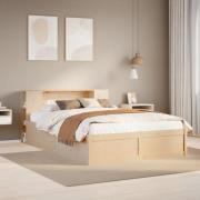 vidaXL Sängram utan madrass 120x190 cm massiv furu
