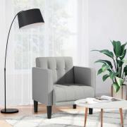 vidaXL Soffstol med armstöd molngrå 53 cm tyg
