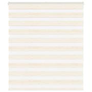 vidaXL Rullgardin zebra 135x150 cm tyg bredd 130,9 cm polyester