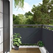 vidaXL Insynsskydd för balkong antracit 400x120 cm PVC