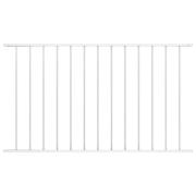 vidaXL Staketpanel pulverlackerat stål 1,7x0,75 m vit