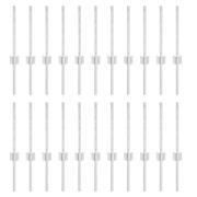 vidaXL Stängselstolpar 22 st U-Channel Silver 80 cm Stål