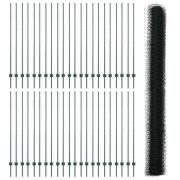 vidaXL Staketstolpar 11 st U-Kanal Grön 160 cm Metall, vidaXL Hexagon ...