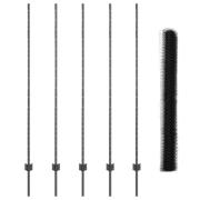 vidaXL Stängselstolpar 10 st U-kanal Grå 160 cm Stål, vidaXL Hexagonst...