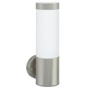 vidaXL Utomhusvägglampa Silver Rostfritt Stål IP44