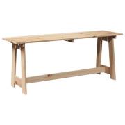 vidaXL Utomhusbänk 119x35x47 cm Massivt tallträ