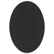 vidaXL Matta "HUARTE" Svart 160x230 cm Oval