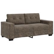 vidaXL Loveseat Soffa Mörkgrå 140 cm Konstläder