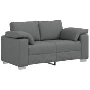 vidaXL Soffa Loveseat Mörkgrå 120 cm Tyg