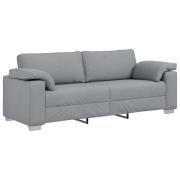 vidaXL 3-Sitssoffa Ljusgrå 178 cm Tyg