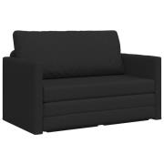 vidaXL Bäddsoffa 2-i-1 svart 124x71x78 cm tyg