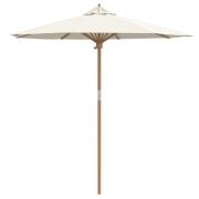 vidaXL Trädgårdsparasol Cremevit 217x230 cm Bambu