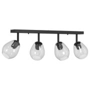 vidaXL Taklampor med Justerbar Glaslampkåpa Anthracite E27
