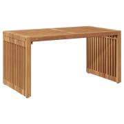 vidaXL Trädgårds sidobord 70x37.5x35.5 cm Massivt trä teak
