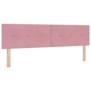vidaXL Sänggavlar Button Tufted Rosa 180 cm Sammet