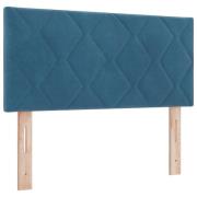 vidaXL Huvudgavel Diamantblock Design Mörk Blå 90 cm Sammet