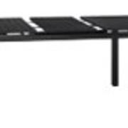 vidaXL Utbyggbart Trädgårdsbord Antracit (140-210)x90x73 cm Stål