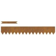 vidaXL Gräskanter 30 st 100x0.5x15 cm Väderbeständigt stål