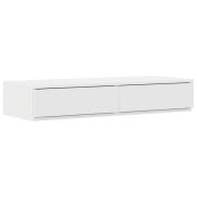 vidaXL Sänglådor Vit 80x36,5x16,5 cm Konstruerat Trä