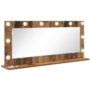 vidaXL Sminkspegel med LED-lampor Gamla trädet 100x45x18 cm