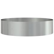 vidaXL Grå Metallkruka Galvaniserad Metall Större Grå Kruka Cirkulär