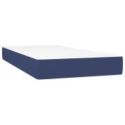 vidaXL Pocketresårmadrass blå 120x190x20 cm tyg