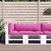 vidaXL Dynor till pallsoffa 3 st rosa Oxford-tyg