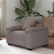 vidaXL Soffstol taupe 60 cm tyg