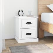 vidaXL Sängbord 2 st vit 39x39x47,5 cm konstruerat trä