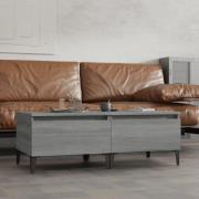 vidaXL Sidobord 2 st grå sonoma 50x46x35 cm konstruerat trä