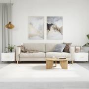 vidaXL Soffbord 2 st vit 50x50x40 cm konstruerat trä