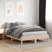 vidaXL Sängram utan madrass 140x200 cm massiv furu