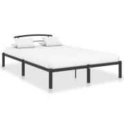 vidaXL Sängram utan madrass svart metall 140x200 cm
