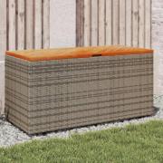 vidaXL Dynbox grå 110x50x54 cm konstrotting akaciaträ