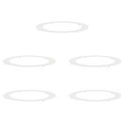 vidaXL Vita Krukor Vit Plast Stor Vit Kruka Rund Minimalistisk